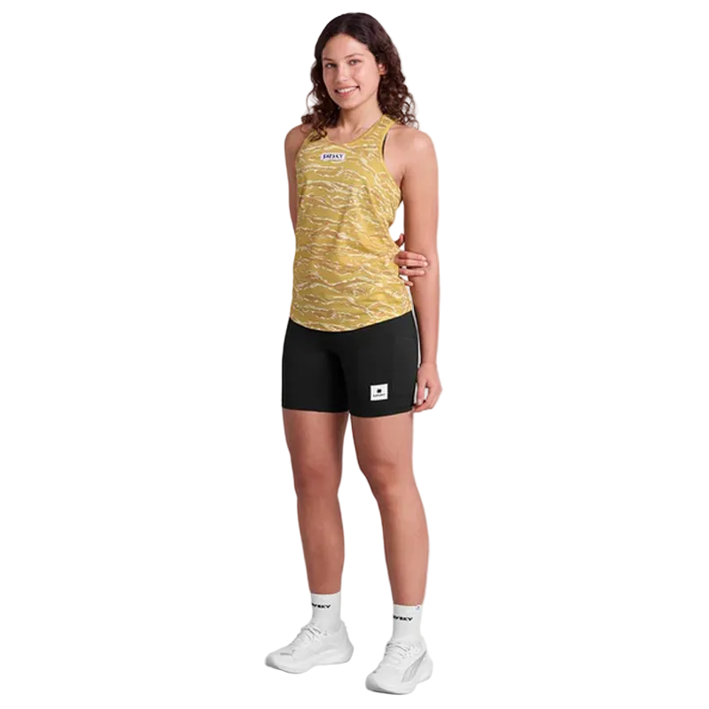 Saysky - Tiger Combat Singlet - Yellow Camo - Women's
