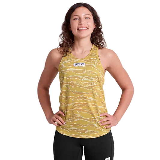 Saysky - Tiger Combat Singlet - Yellow Camo - Women's