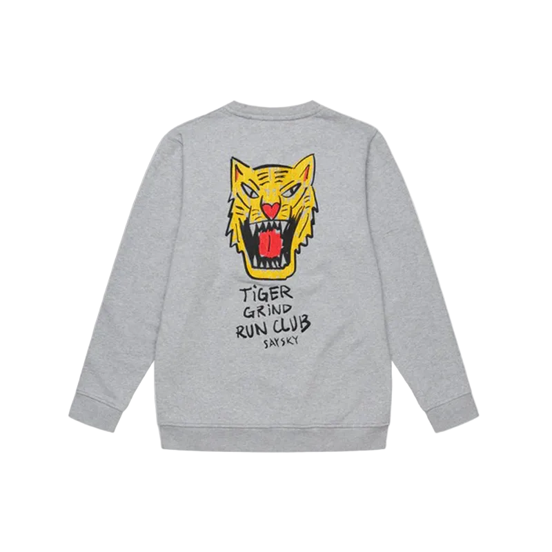 Saysky - Tiger Crewneck - Grey - Men's