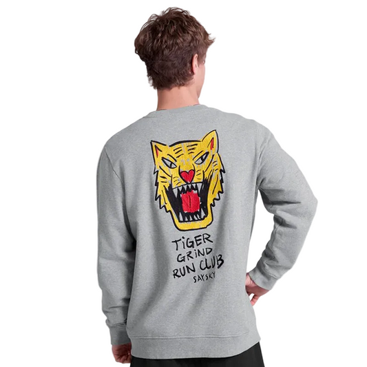 Saysky - Tiger Crewneck - Grey - Men's