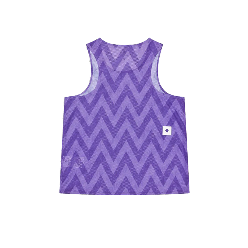 Saysky - Zig Zag Air Flow Singlet - Purple Zig Zag - Women's