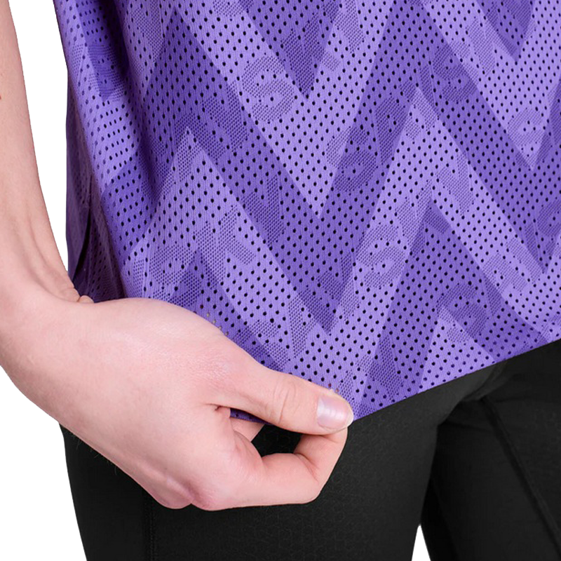 Saysky - Zig Zag Air Flow Singlet - Purple Zig Zag - Women's