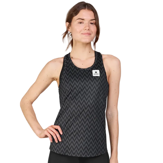 Saysky - Zig Zag Combat Singlet- Black Zig Zag - Women's