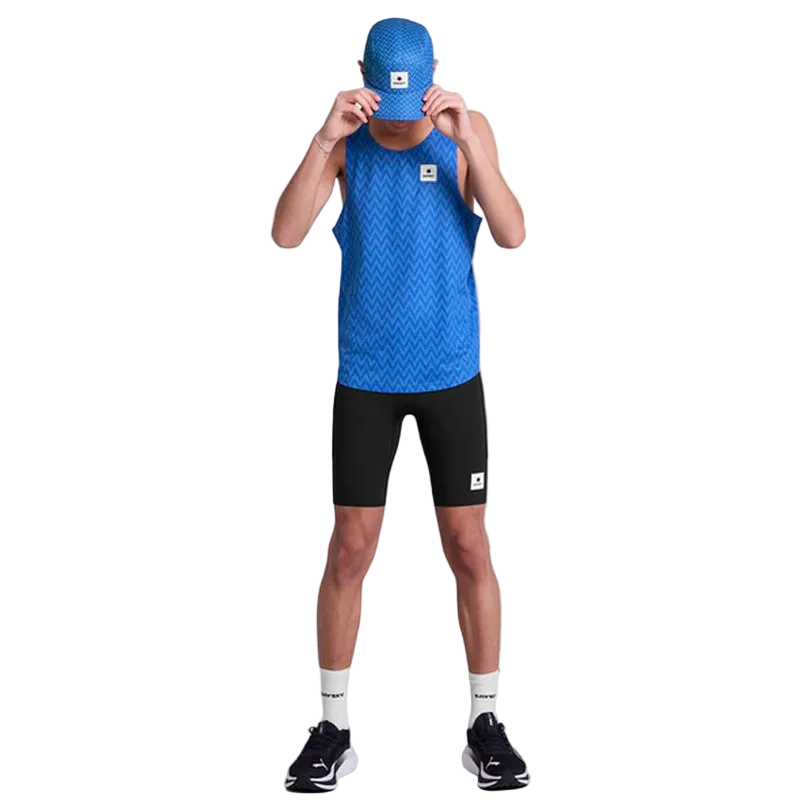 Saysky - Zig Zag Combat Singlet - Blue Zig Zag - Men's