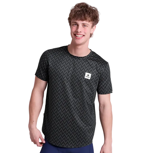 Saysky - Zig Zag Combat T-Shirt - Black Zig Zag - Men's
