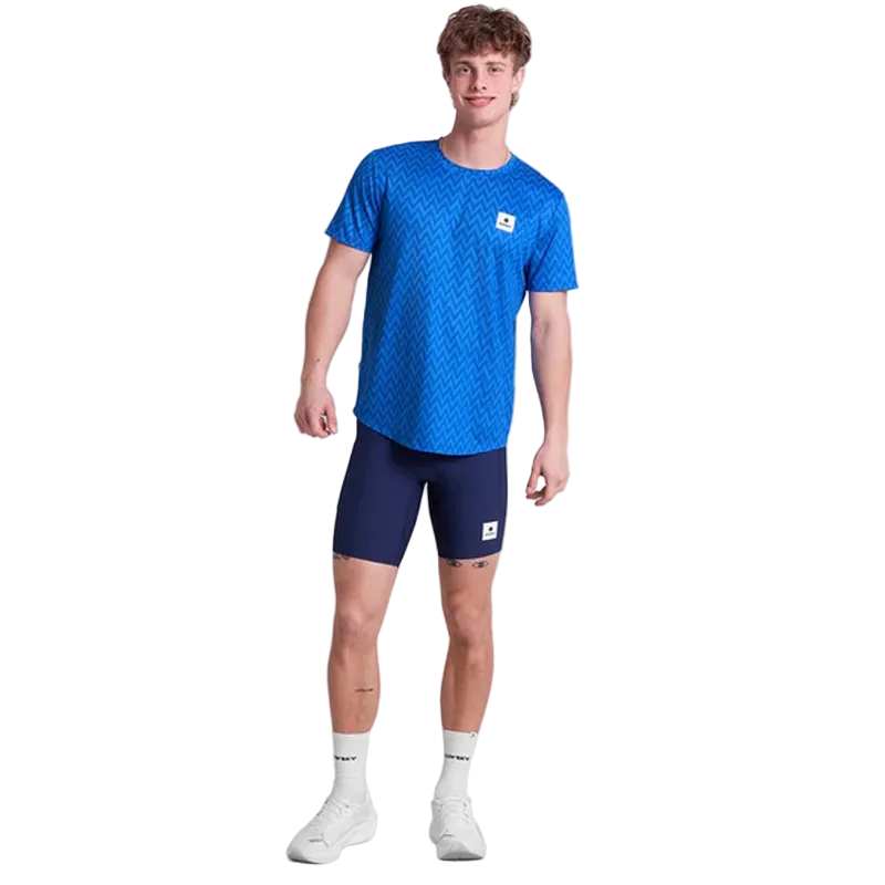 Saysky - Zig Zag Combat T-Shirt - Blue Zig Zag - Men's