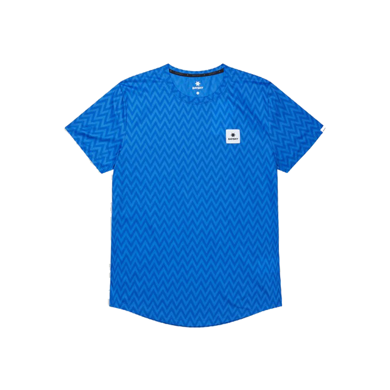 Saysky - Zig Zag Combat T-Shirt - Blue Zig Zag - Men's