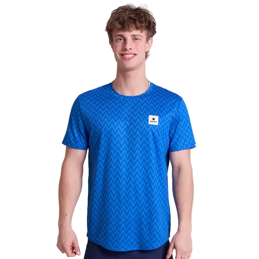 Saysky - Zig Zag Combat T-Shirt - Blue Zig Zag - Men's