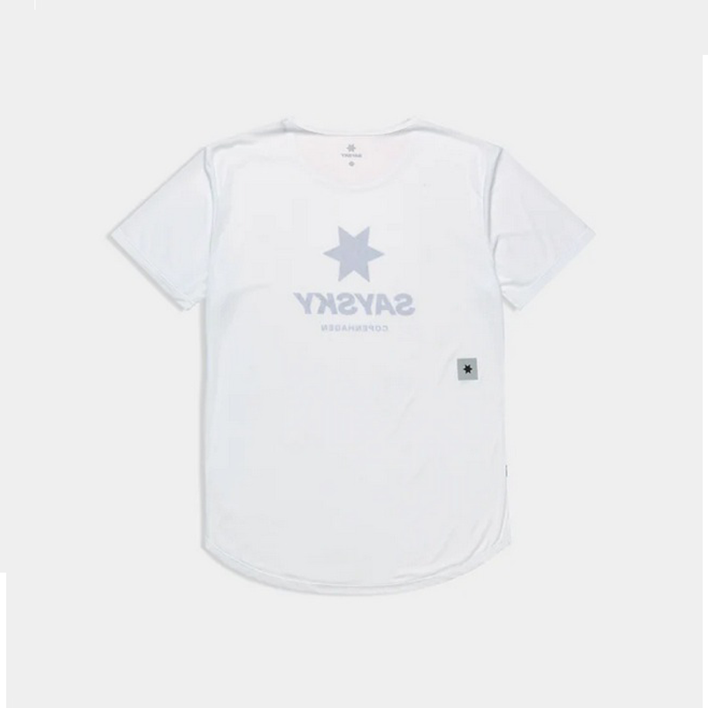 Saysky - Zig Zag Flow T-Shirt - White - Men's