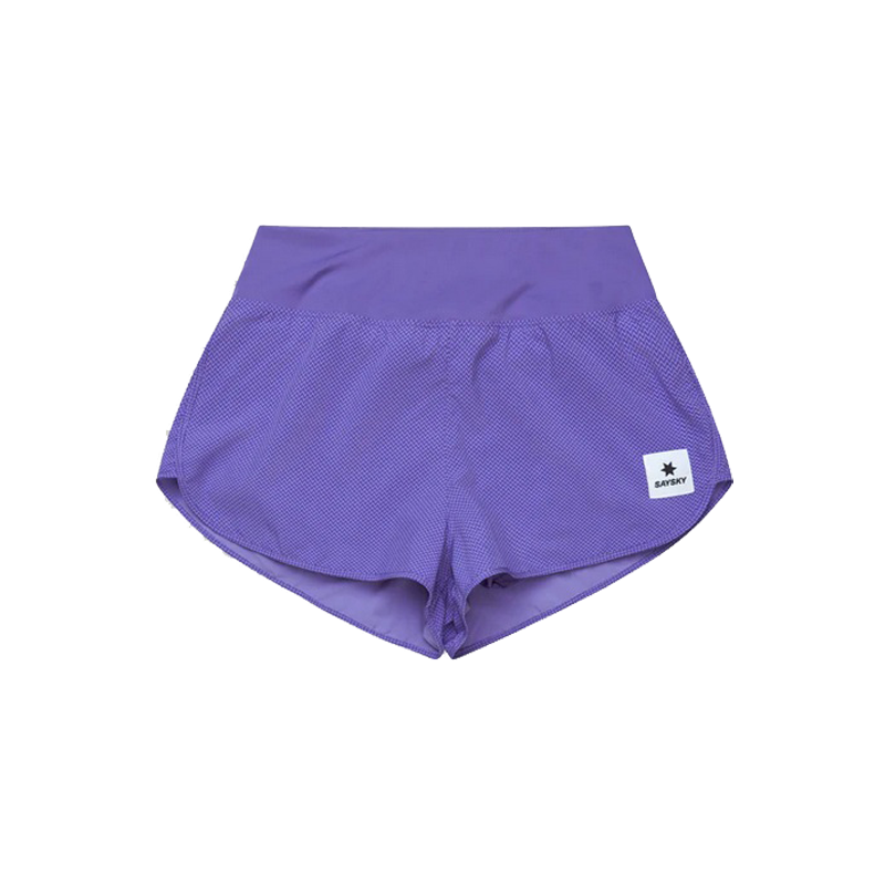 Saysky - Zig Zag Pace Shorts 3" - Purple Zig Zag - Women's