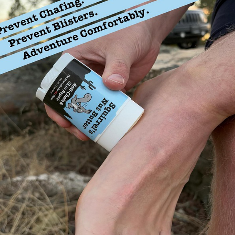 Squirrel's Nut Butter - Anti-Chafe & Skin Repair Stick w/ Peppermint & Tea Tree 1.7oz