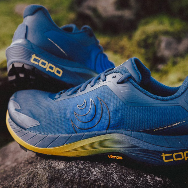 Topo Athletic - MTN Racer 4 - Navy/Orange - Men's