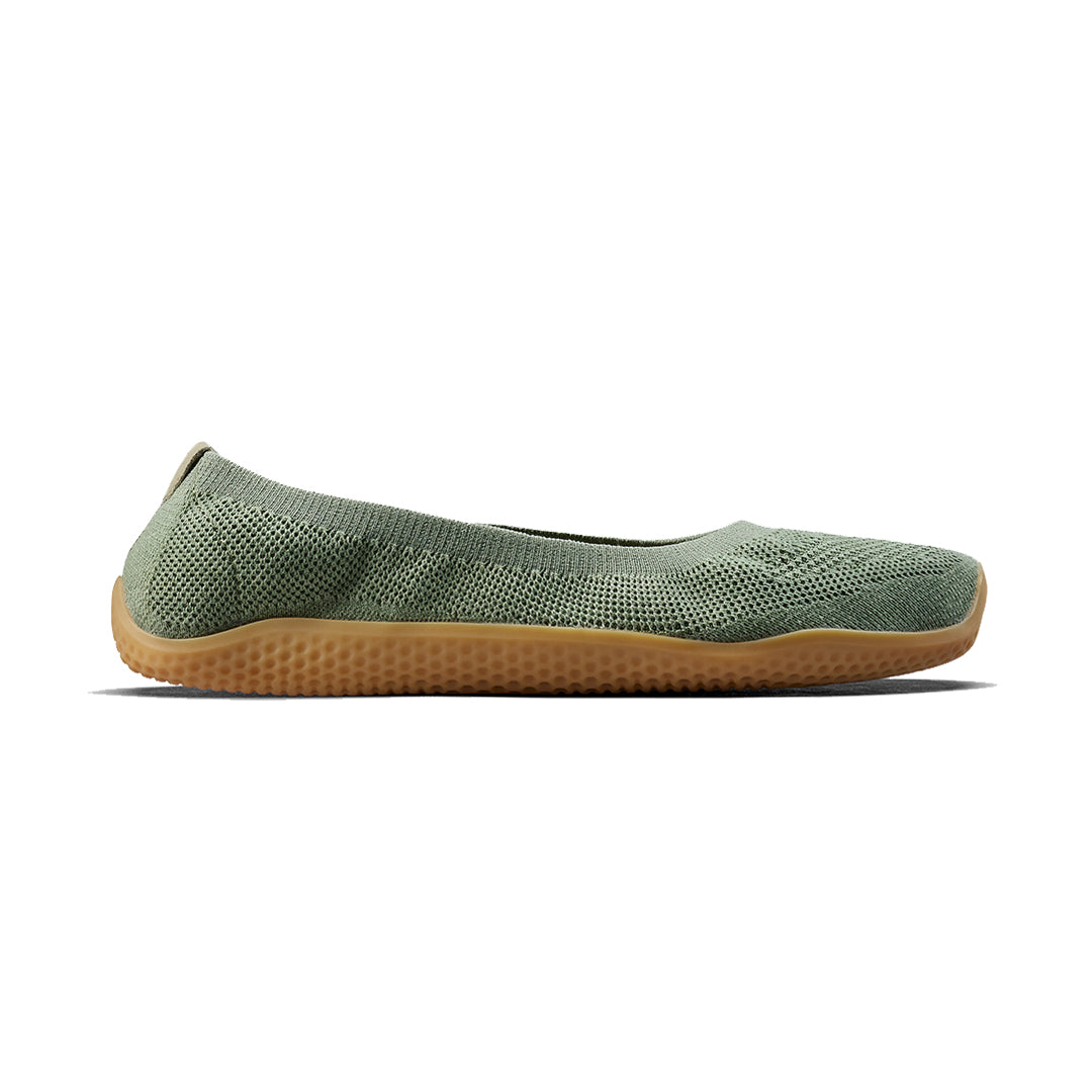 Vivobarefoot - Asana Yin Ballerina Knit - Dusty Green - Women's