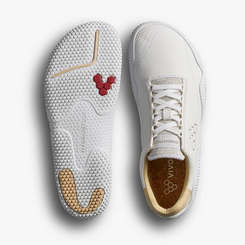Vivobarefoot - Motus Studio Sneaker Leather - Bright White - Women's