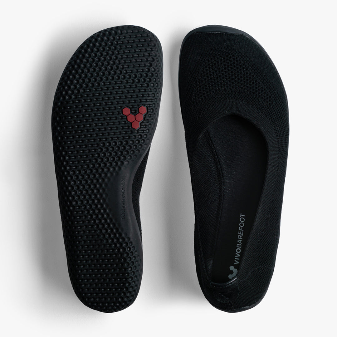 Vivobarefoot - Asana Yin Ballerina Knit - Obsidian - Women's