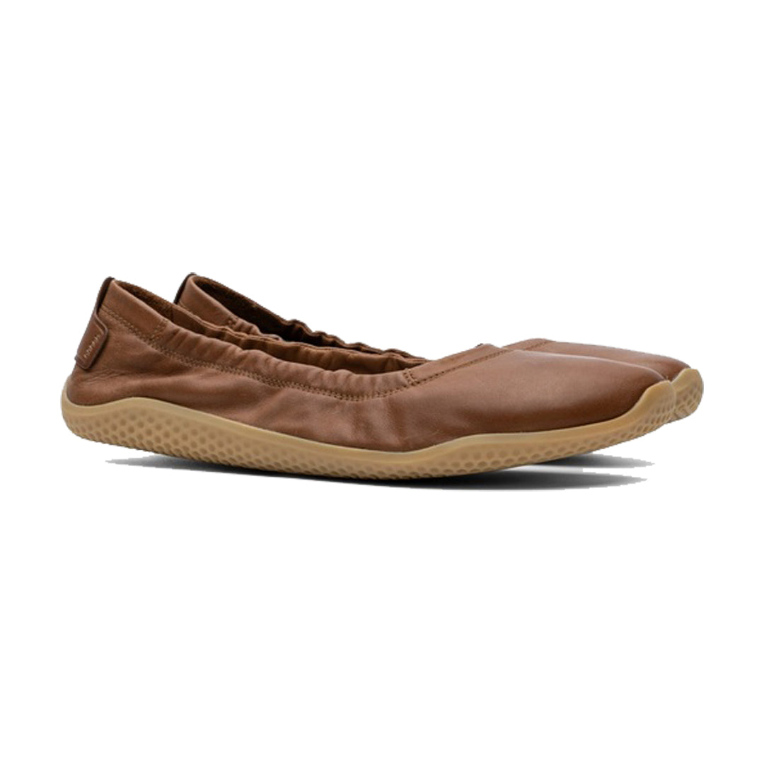 Vivobarefoot - Asana Yin Ballerina Leather - Tan - Women's