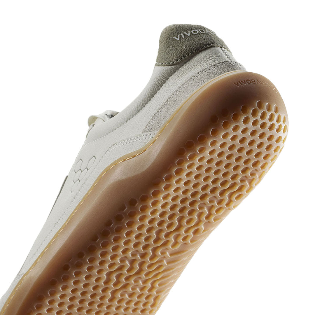 Vivobarefoot - Gobi II Sneaker Premium Leather - Limestone/Dusty Green - Women's