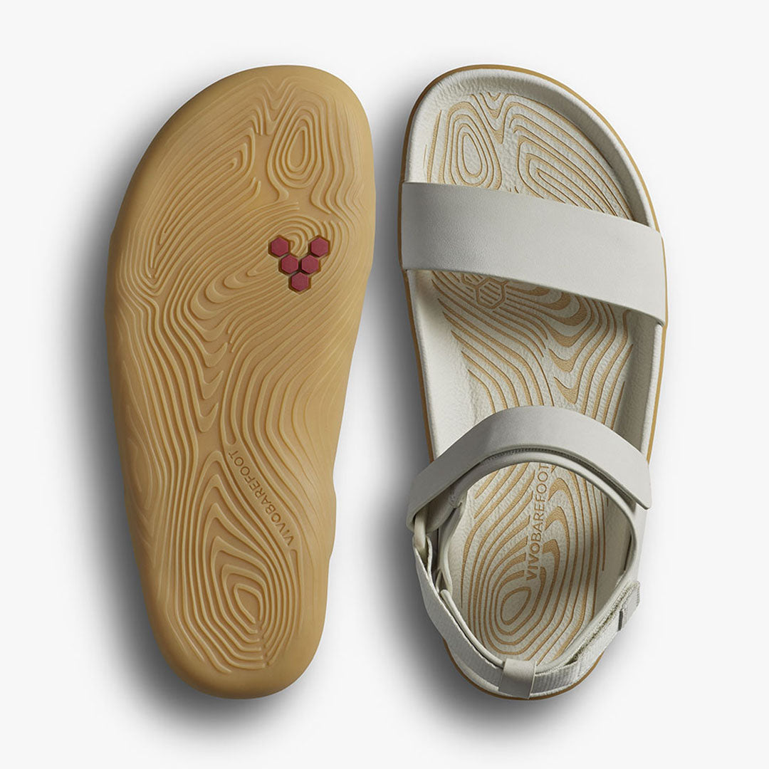 Vivobarefoot - Sensus Yin Sandal - Vaporous Grey Leather - Women's