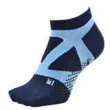 YAMAtune - Spider-Arch Compression - Short Socks - Non-Slip Dots - Navy/Light Blue