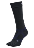 YAMAtune - Spider-Arch Compression - Long 5-Toe Socks - Non-Slip Dots - Black/Dark Navy