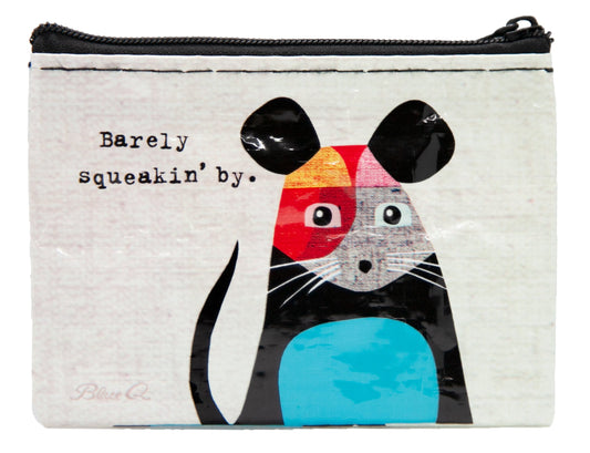 Blue Q - Coin Purse - Barely Squeakin' By