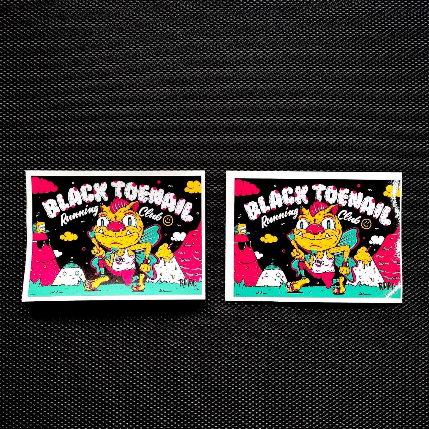 Black Toenail Running Club Sticker - Glossy