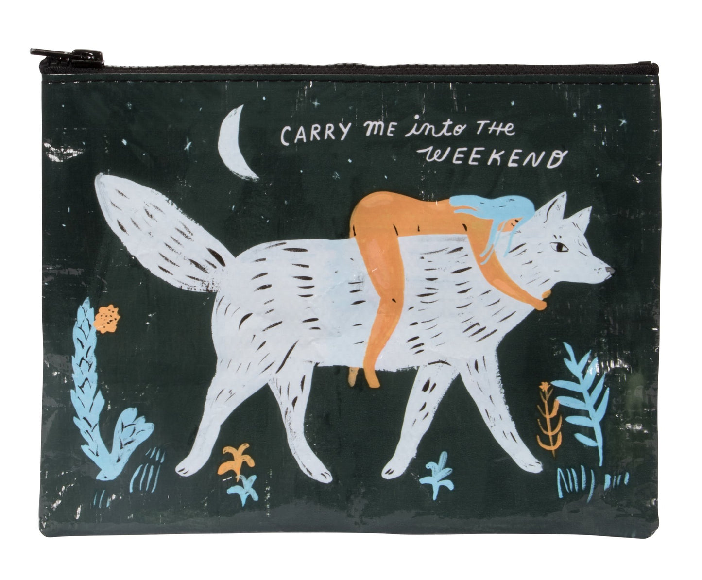 Blue Q - Zipper Pouch - Carry Me Into the Weekend