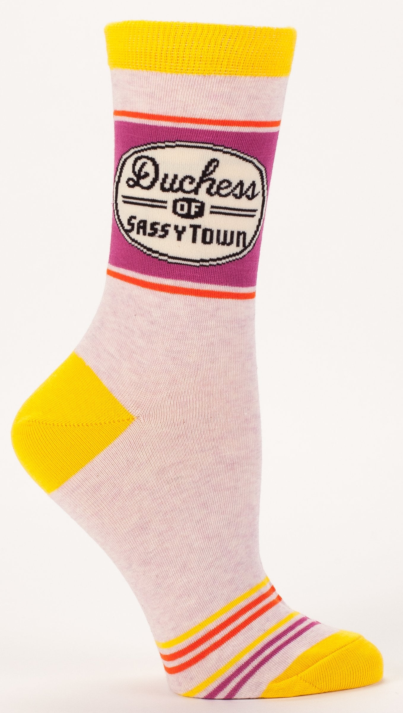 Blue Q - Women's Crew Socks - Duchess of Sassytown