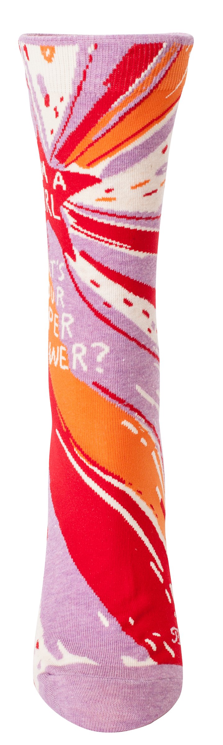 Blue Q - Women's Crew Socks - I'm A Girl, What's Your Superpower?