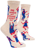 Blue Q - Women's Crew Socks - Me When My Song Comes On