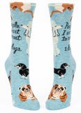 Blue Q - Women's Crew Socks - People I Want To Meet: Dogs