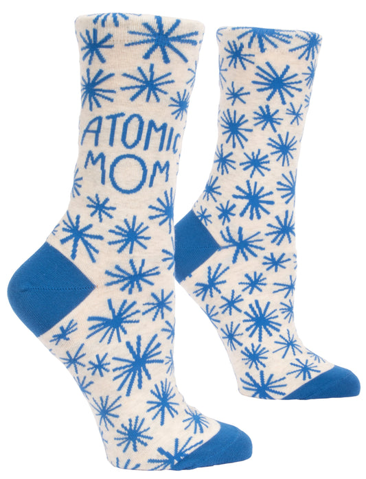 Blue Q - Women's Crew Socks - Atomic Mom