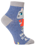 Blue Q - Women's Ankle Socks - The Universe Is Kind of a Dick