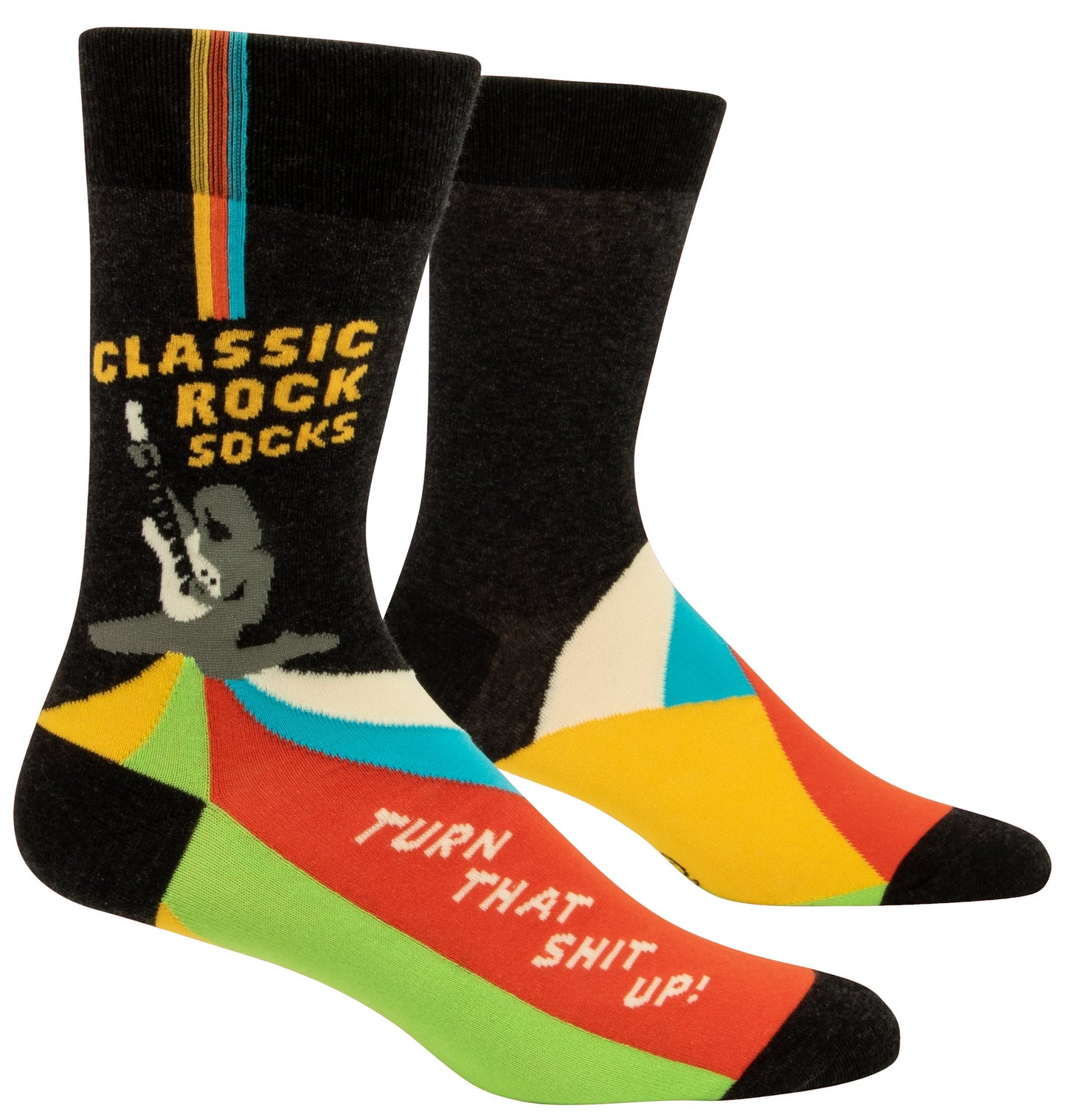 Blue Q - Men's Crew Socks - Classic Rock Socks