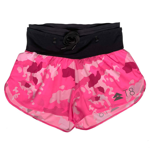 T8 - Sherpa Shorts V2 - Pink Camo - Women's