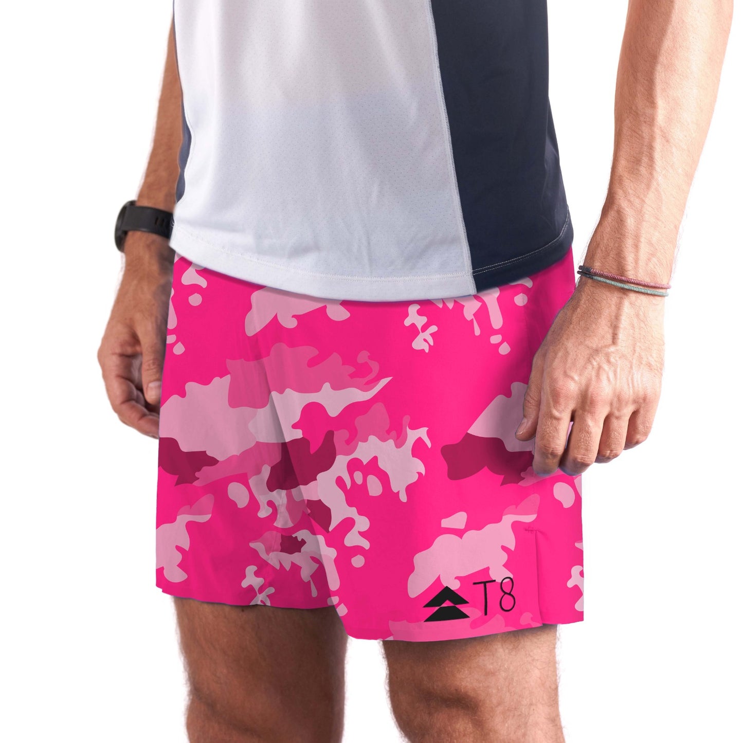 T8 - Sherpa Shorts V2 - Pink Camo - Men's