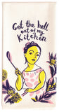 Blue Q - Dish Towel - Get The Hell Out Of My Kitchen