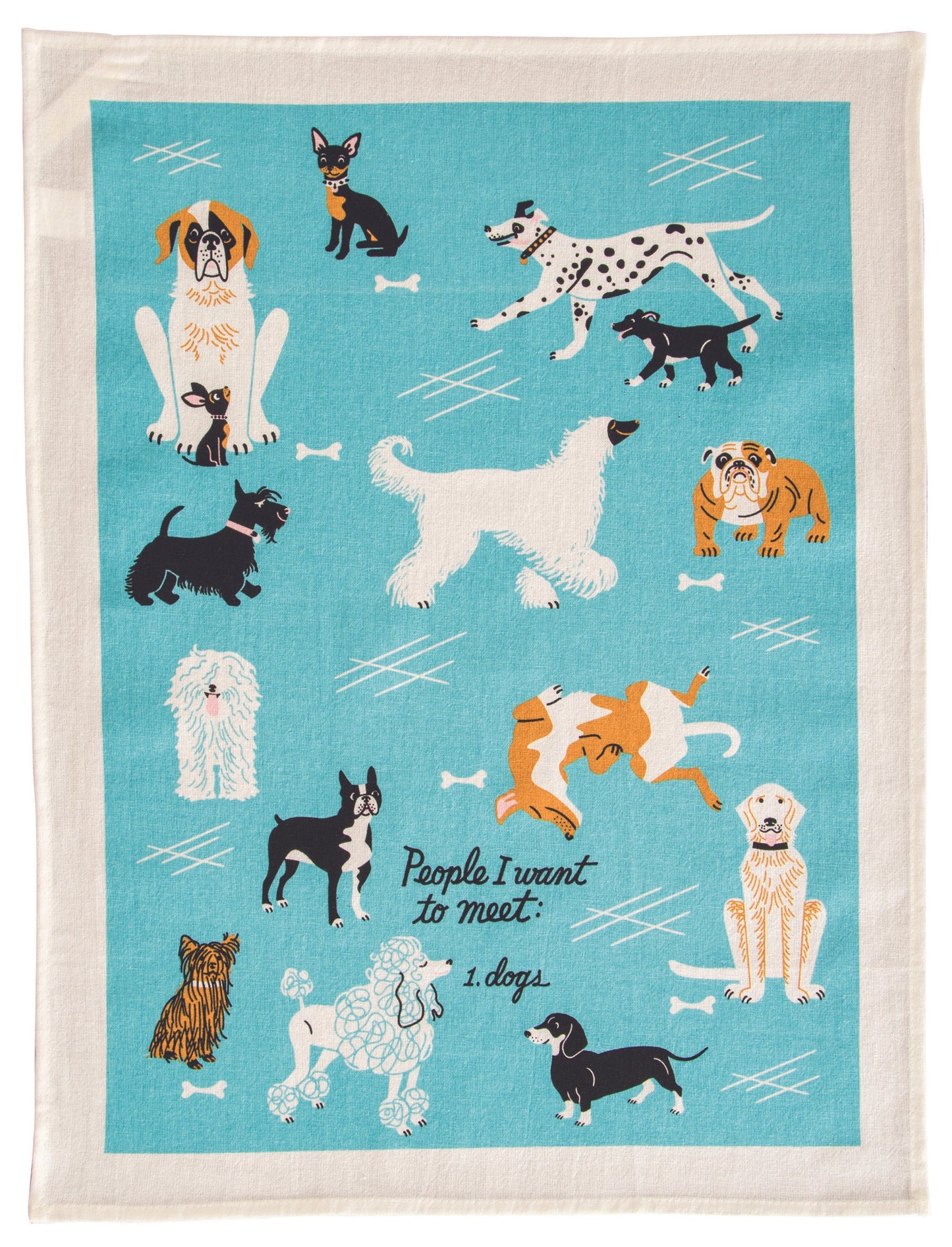 Blue Q - Dish Towel - People I Want To Meet: Dogs