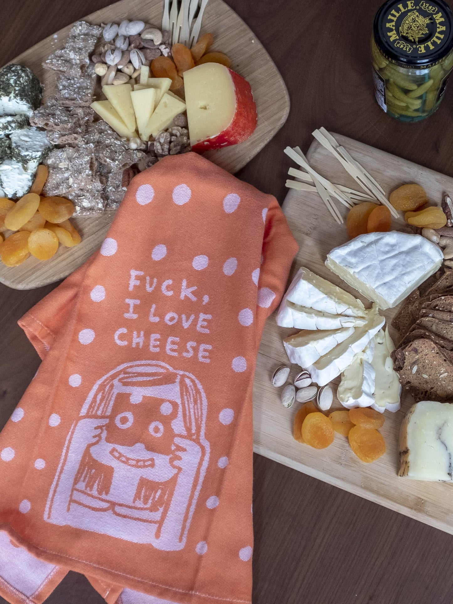 Blue Q - Dish Towel - Fxxk, I Love Cheese