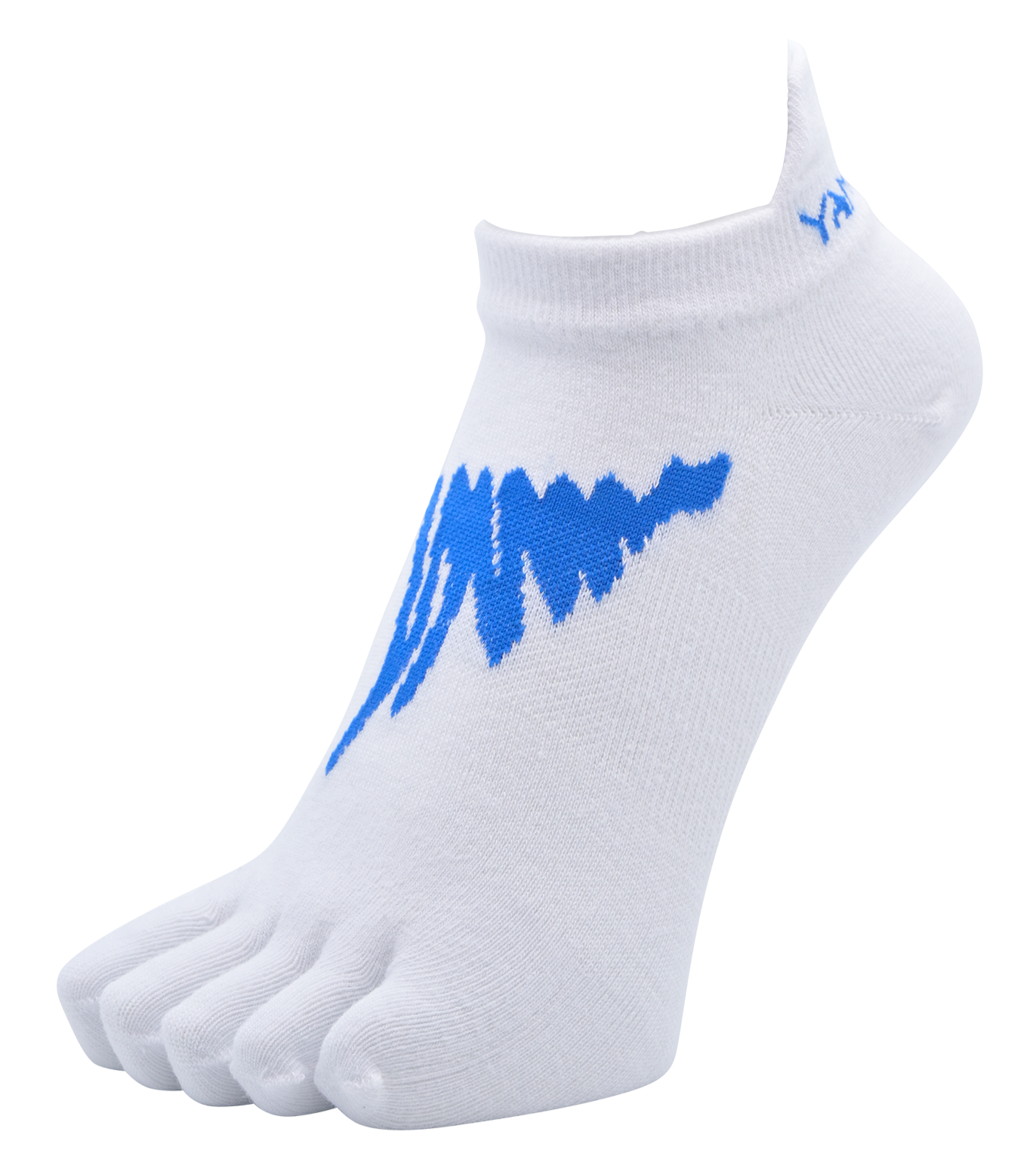 YAMAtune - Track & Field - Short Lightweight 5-Toe Socks - White/Navy